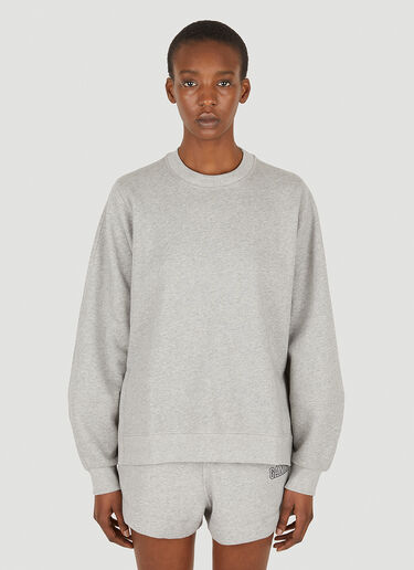 GANNI Puff Sleeve Sweatshirt Grey gan0251006