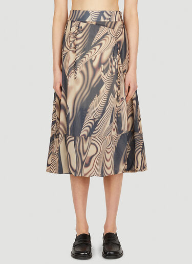 Graphic Print Skirt P.A.M. Graphic Print Skirt Beige pam0249007