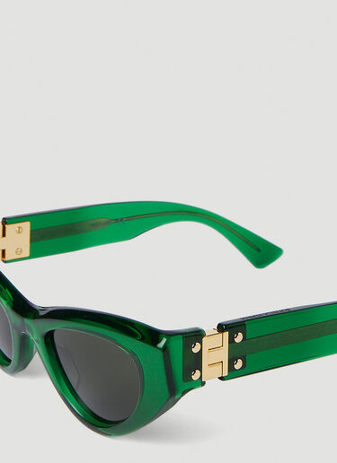 Bottega Veneta Bv1142s Cat Eye Sunglasses Green bov0247144