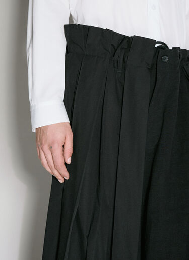 Yohji Yamamoto Sarouel Pleat Pants Black yoy0156007