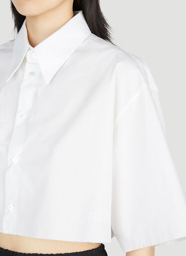 MM6 Maison Margiela Cropped Shirt White mmm0252003
