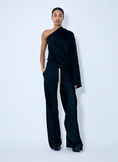 새틴 원-슬리브 탑 Rick Owens 새틴 원-슬리브 탑 블랙 ric0259007
