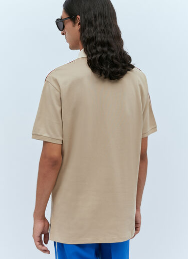 Gucci 로고 패치 폴로 셔츠 베이지 guc0153026