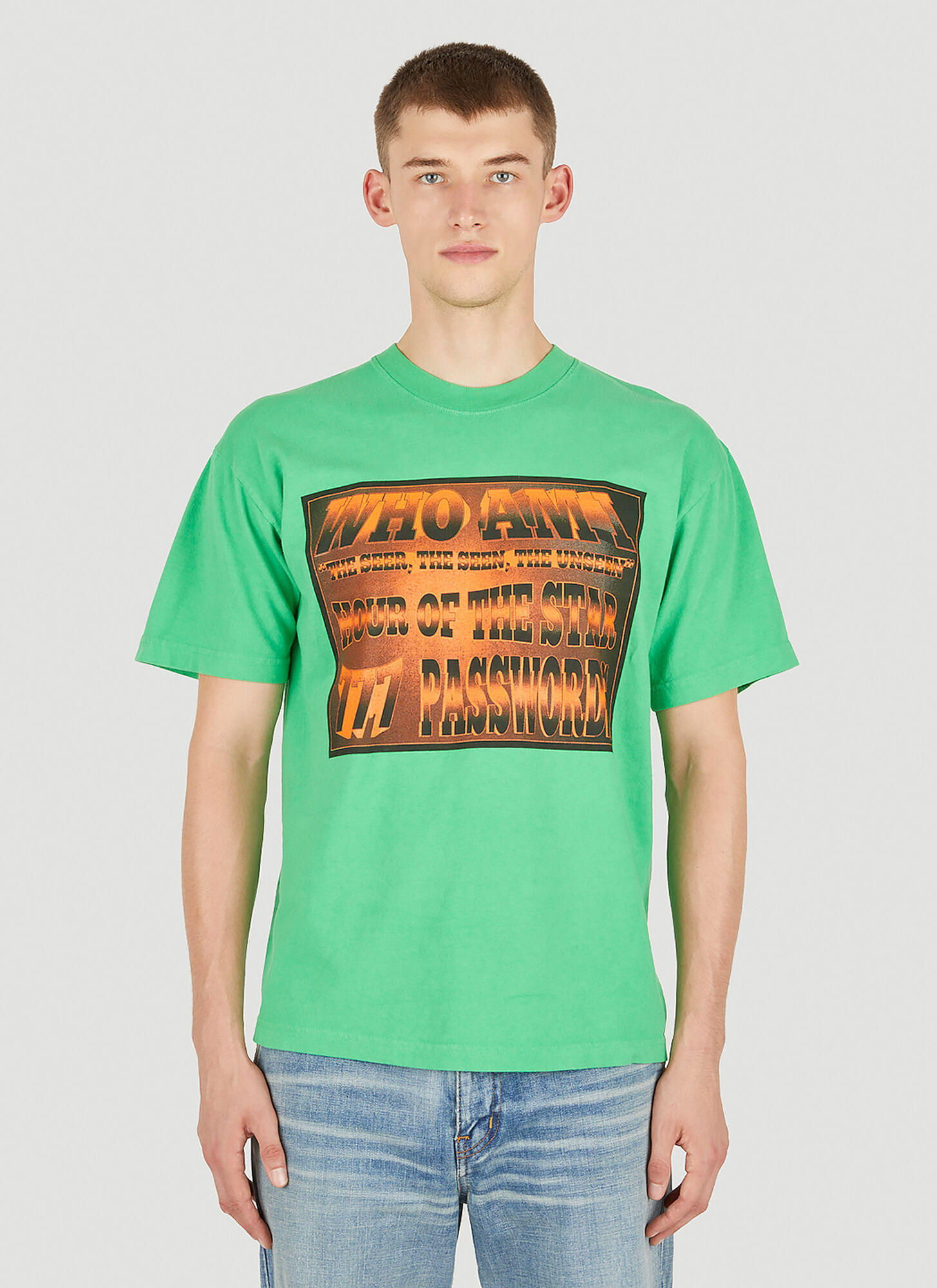 Come Tees Who Am I Raver T-shirt In Green