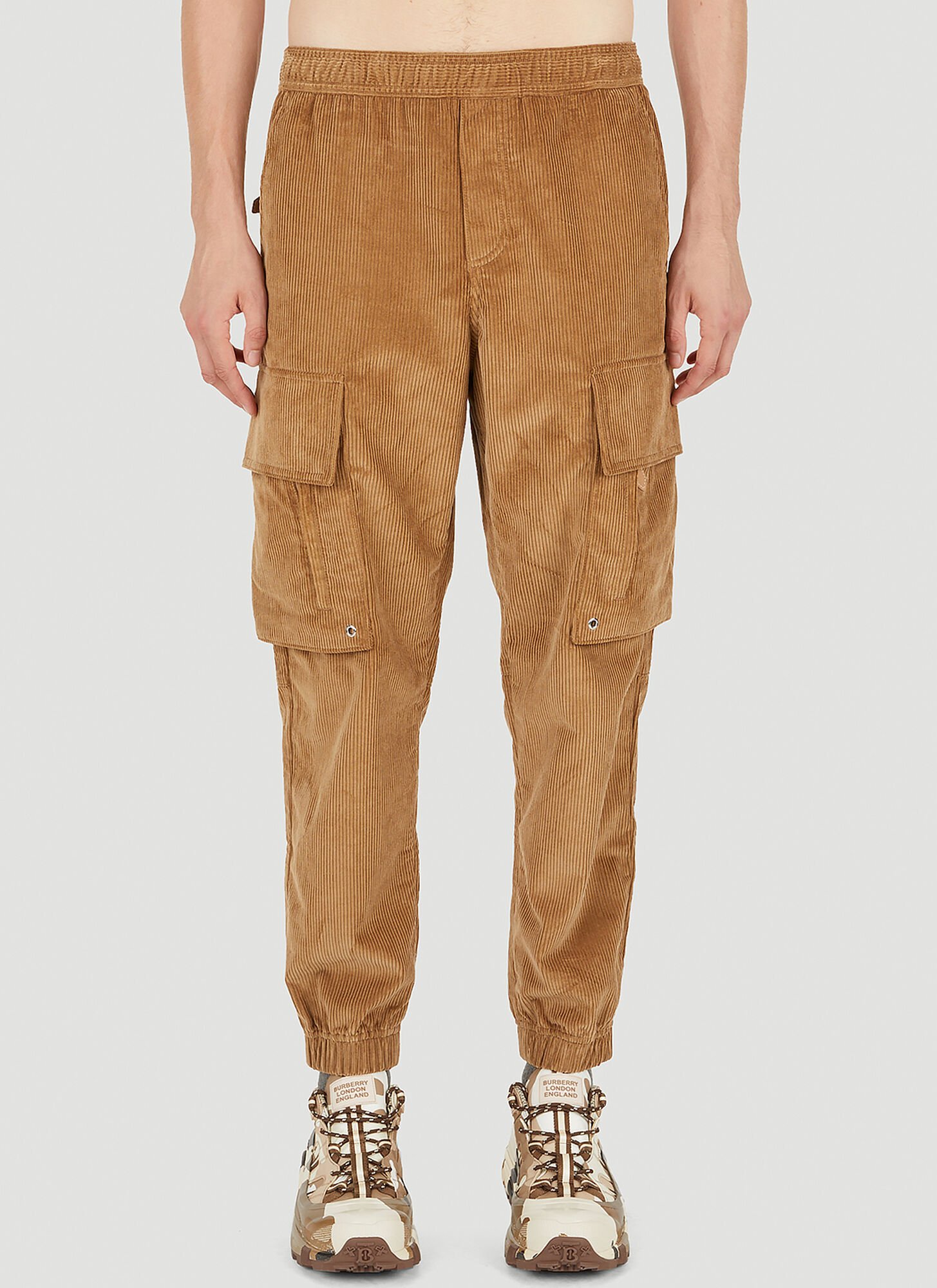 Burberry Cargo Corduroy Pants In Beige ModeSens