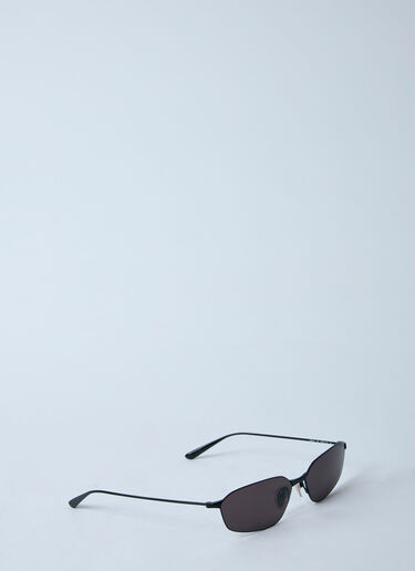 Balenciaga Invis Oval Sunglasses Black bcs0360008