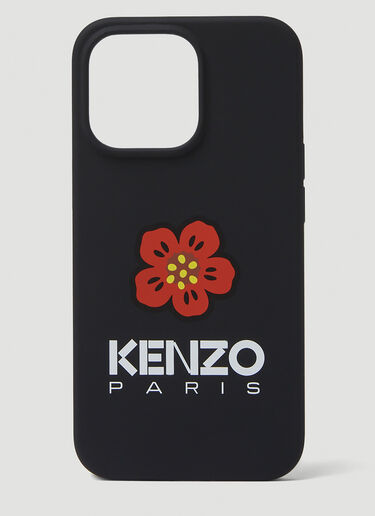 Kenzo 로고 iPhone 13 프로 폰 케이스 Black knz0150065