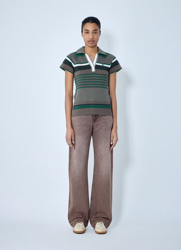 Slim Fit Striped Piqué Polo Shirt Lacoste Slim Fit Striped Piqué Polo Shirt Green lac0264002