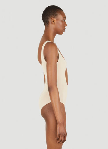 Courrèges Circle Button Bodysuit Beige cou0247009