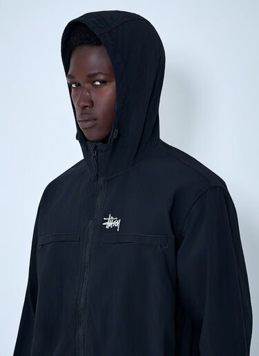 Stüssy Hooded Zip-Up Jacket Black sts0164001