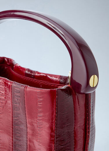 Dries Van Noten Striped Handle Handbag Red dvn0264034