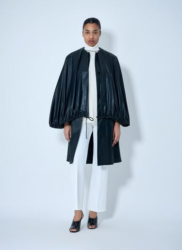 TOTEME Oversized Cape Jacket Black tot0264018