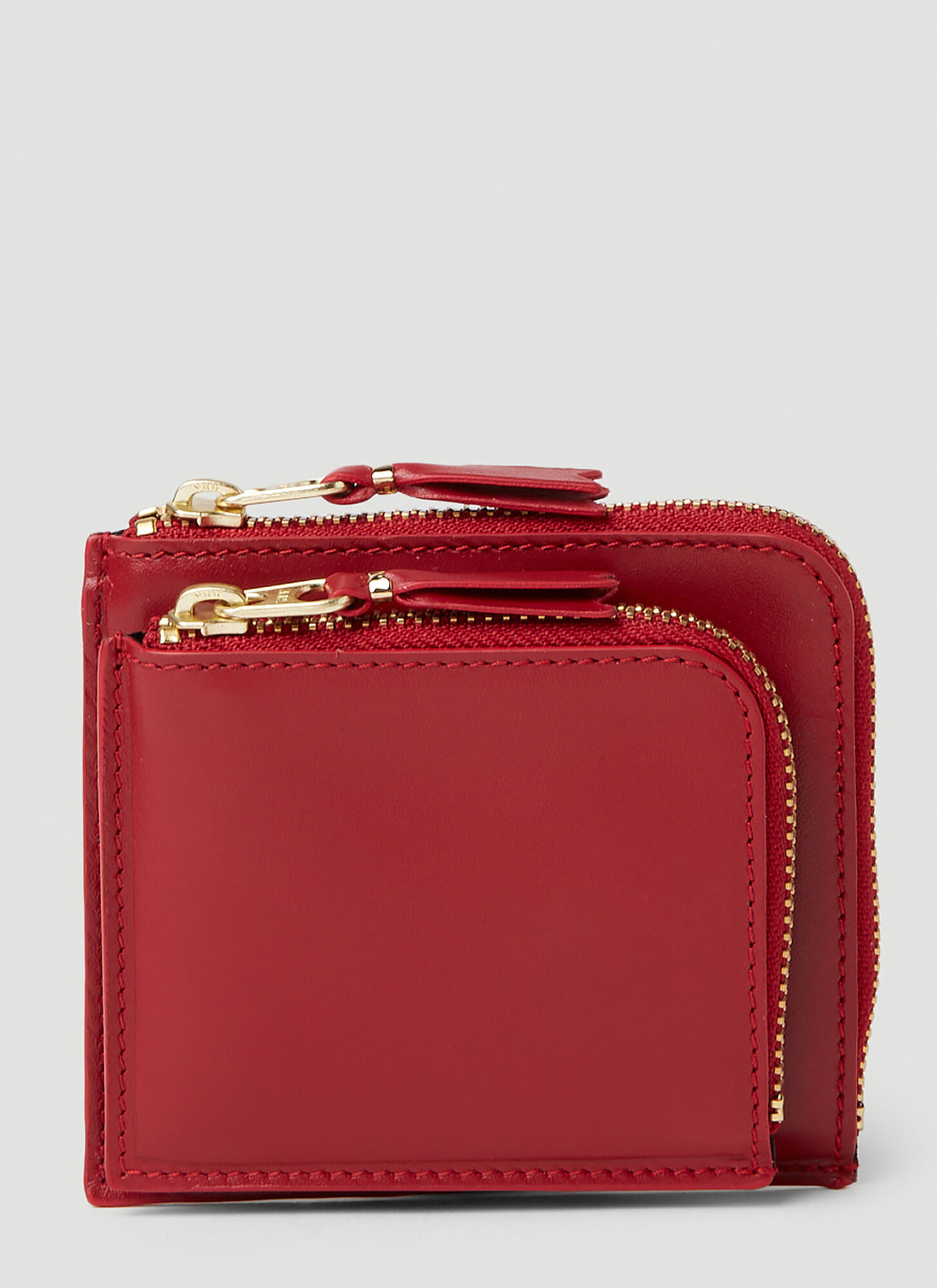 Shop Comme Des Garçons Outside Pocket Wallet In Red