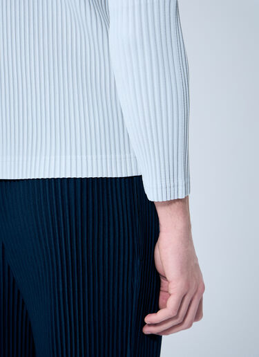 Homme Plissé Issey Miyake Pleated Crewneck Top Grey hmp0159017