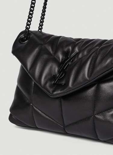 Saint Laurent Small Puffer Shoulder Bag Black sla0249144