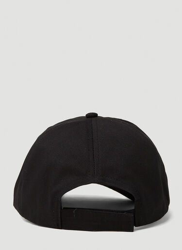 GANNI Logo Embroidery Baseball Cap Black gan0251004