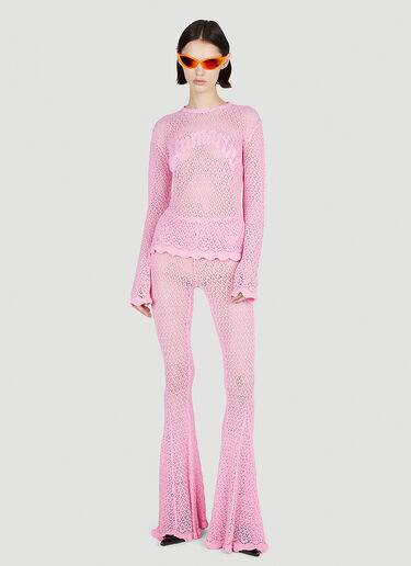 Blumarine Crochet Logo Top Pink blm0252018