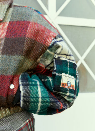 Rave Review Simone Tartan Cropped Bomber Jacket Red rav0254002