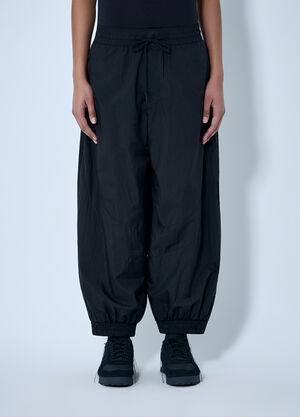 Y-3 Raw Edge 3 Stripes Nylon Shell Pants Black yyy0364013