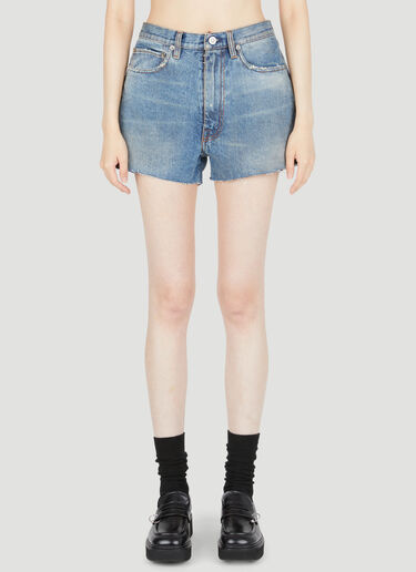 Maison Margiela Distressed Denim Shorts Blue mla0253003