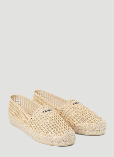 Prada Logo Espadrilles Beige pra0252068