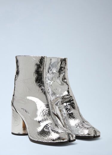 Metallic Tabi H80 Boots Maison Margiela Metallic Tabi H80 Boots Silver mla0249017