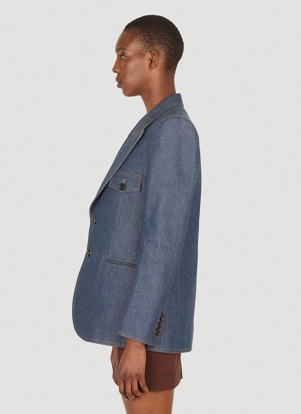 Jacquemus single-breasted blazer - Blue
