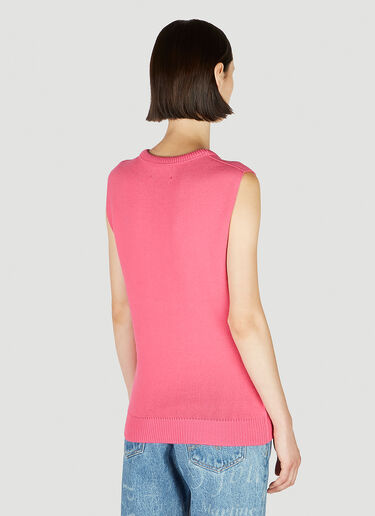 Martine Rose Shrunken Knit Vest Pink mtr0352001