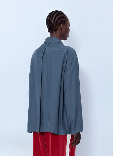 Lacoste Runway Oversized Hooded Print Shirt Grey lac0266015