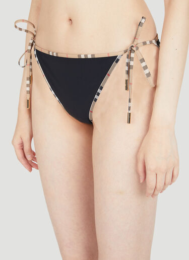 Burberry 格纹三角比基尼 黑 bur0252079