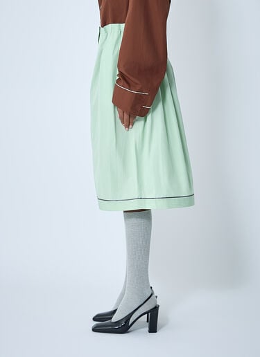 Cotton Midi Skirt Prada Cotton Midi Skirt Blue pra0262129