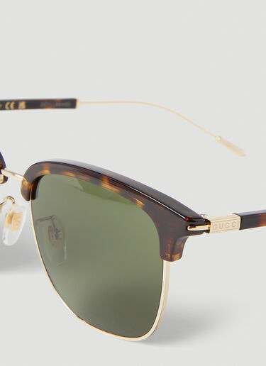 Gucci 사각 톨토이즈쉘 선글라스 Brown guc0152275