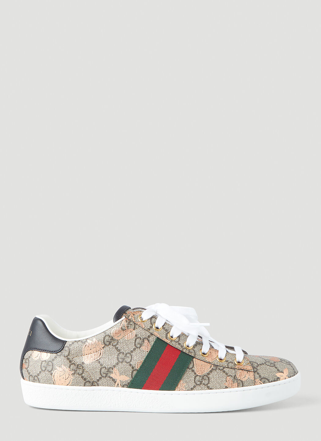Gucci Berry Print Supreme Sneakers in Beige LN CC