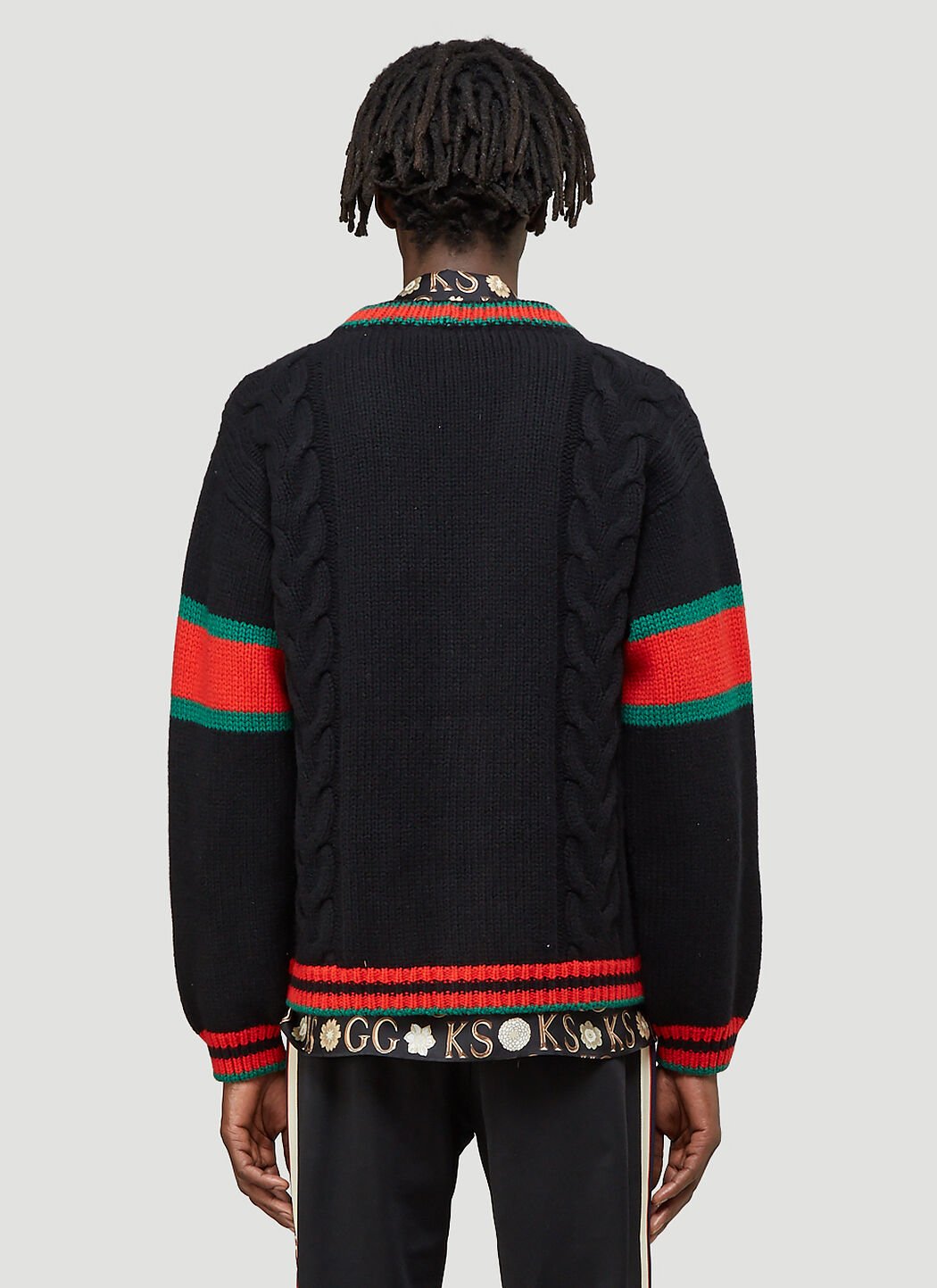 Gucci cable hot sale knit sweater