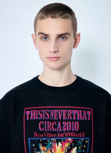 thisisneverthat® Basketball Hoop Knit Sweater Black tsn0158005