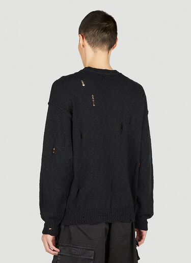 ディストレス ロゴセーター Dolce & Gabbana ディストレス ロゴセーター ブラック dol0152006