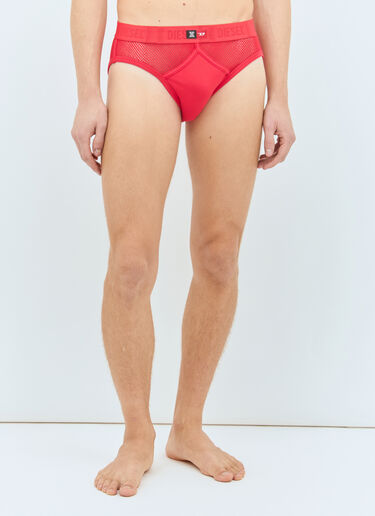 SAVAGE X DIESEL String-And-Lace-Briefs Red dsf0158006