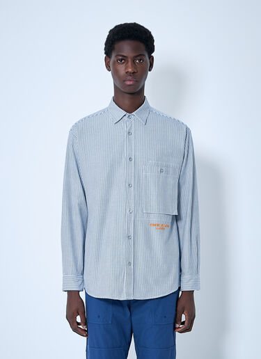 Stone Island Marina Striped Shirt Blue sto0160002