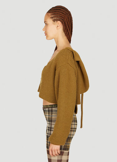 Ottolinger Cropped Hooded Sweater Green ott0253008