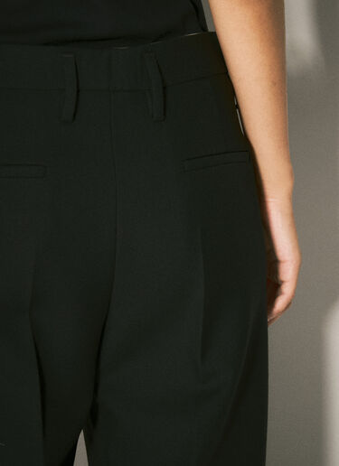 Prada Wool Gabardine Pants Black pra0258016