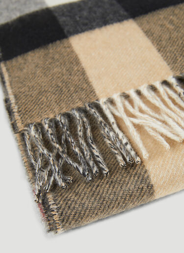 Burberry TB Half Mega Check Scarf Beige bur0151151