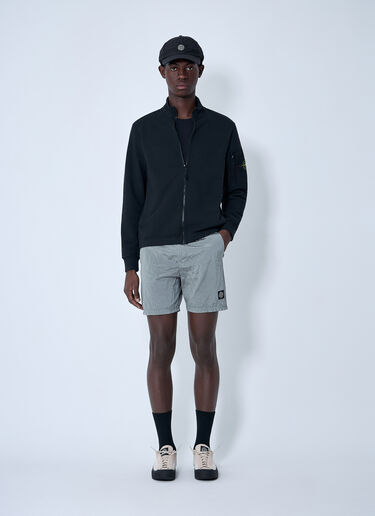 Stone Island Zip-Up Jacket Black sto0164015