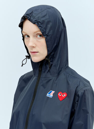 x K-WAY Windbreaker Jacket Comme Des Garçons PLAY x K-WAY Windbreaker Jacket Blue cpl0355001