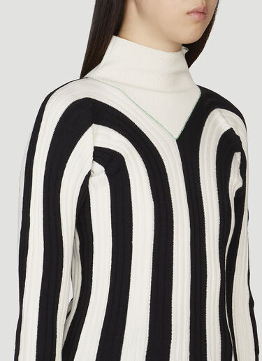 Bottega Veneta Lightweight Striped Sweater Black bov0247004