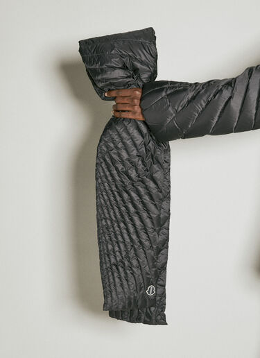 Moncler + Rick Owens Radiance Down Scarf Black mcs0355016