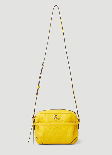 Gucci GG Embossed Shoulder Bag Yellow guc0247198