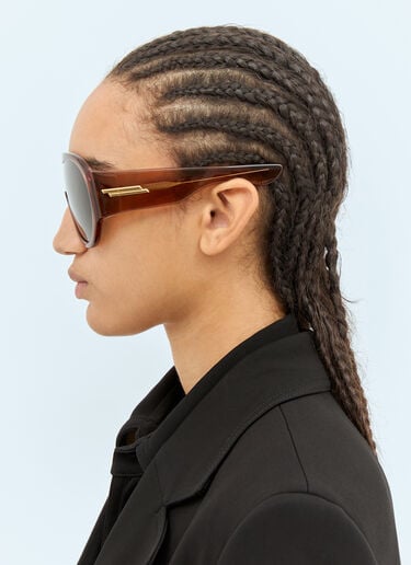 Scudo Shield Sunglasses Bottega Veneta Scudo Shield Sunglasses Brown bos0258002