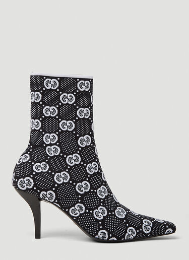 Gucci GG Knit Boots Black guc0251083