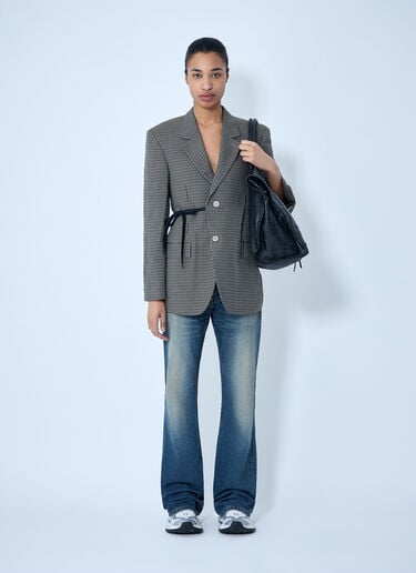 Balenciaga Wrap Tailored Blazer Grey bal0263015