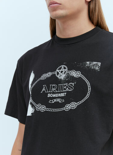 Aries 위칸 링 티셔츠 블랙 ari0154002
